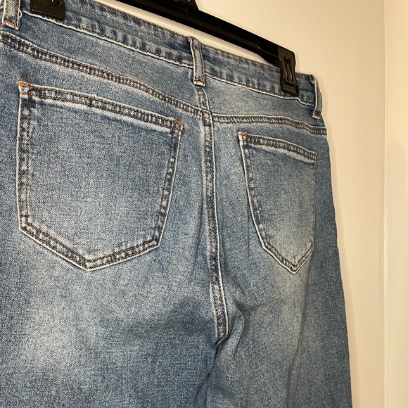 Wax Jean Medium Wash Roll Cuffed Capri Jean Size US 5 / 27 - Picture 3 of 6